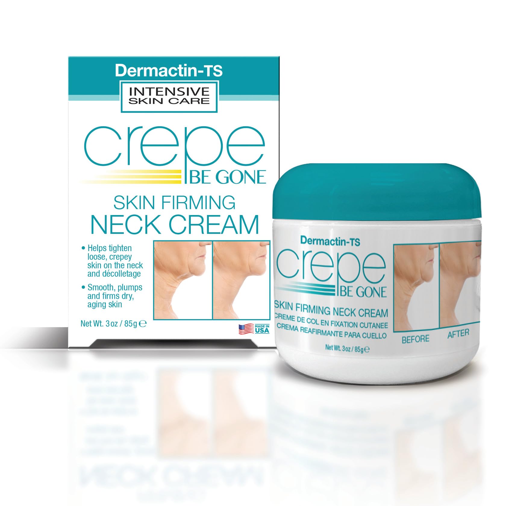 Dermactin Crepe Be Gone: pot crème cou, hydratation ciblée