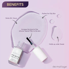 Dermaflage, pinceau applicateur, base longue tenue facilite l’application.