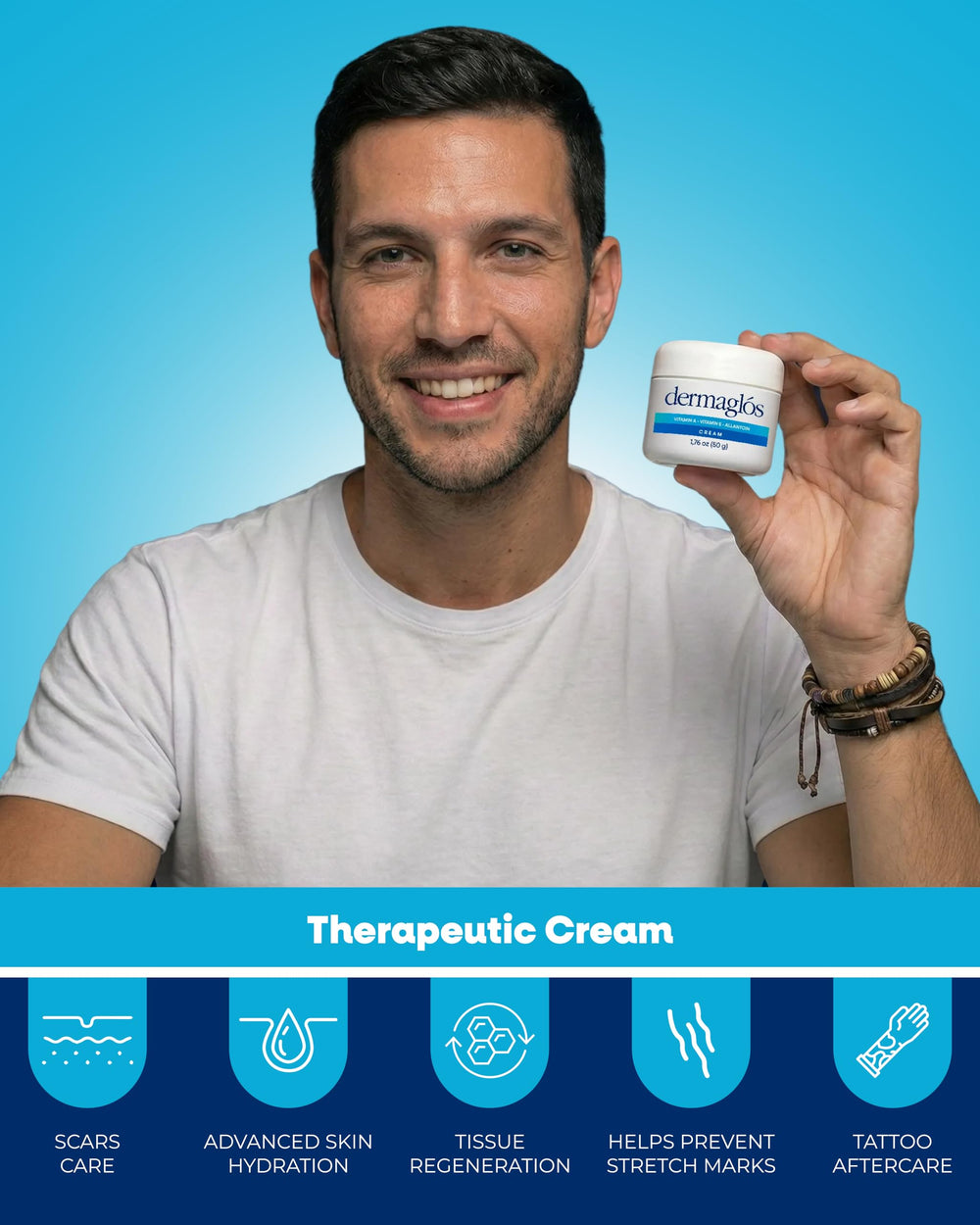 Dermaglós Crème Texture Richesse : absorption douce et peau veloutée grâce à sa richesse.