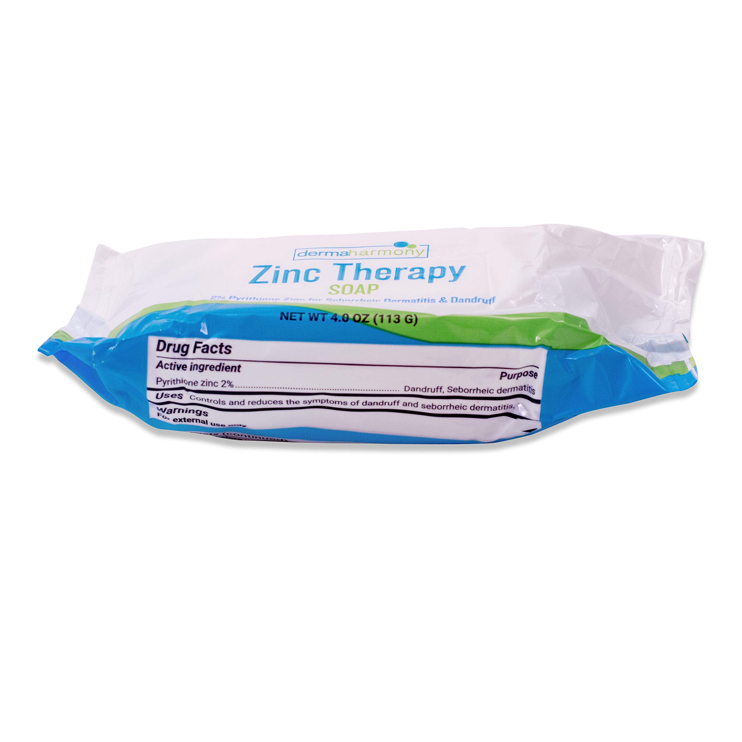DermaHarmony zinc 2% barre, usage quotidien sur visage et corps.
