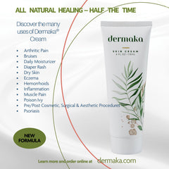 Dermaka Crème – Application après procédure esthétique pour apaiser la peau délicate.