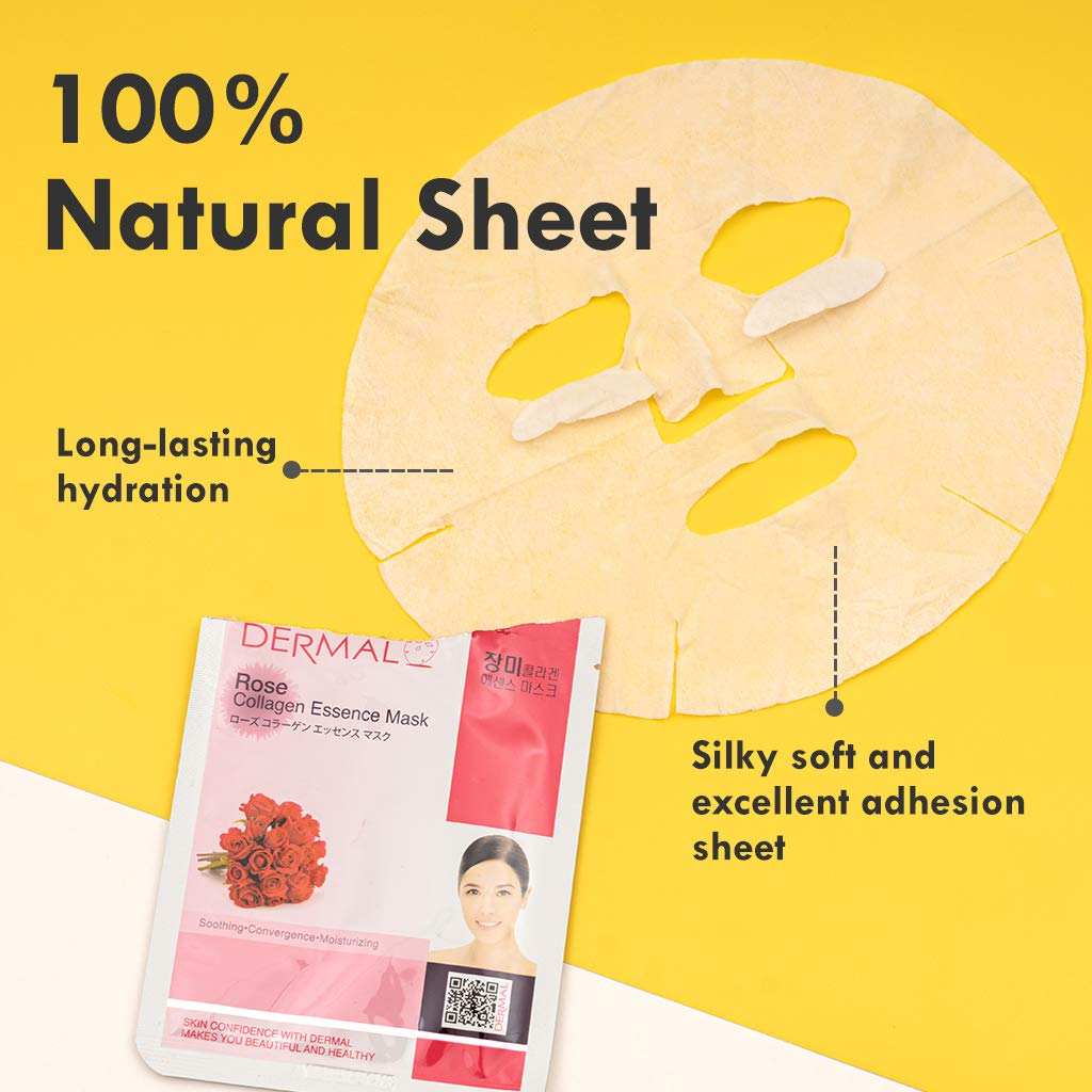 DERMAL 23g essence drenched sheet for easy absorption