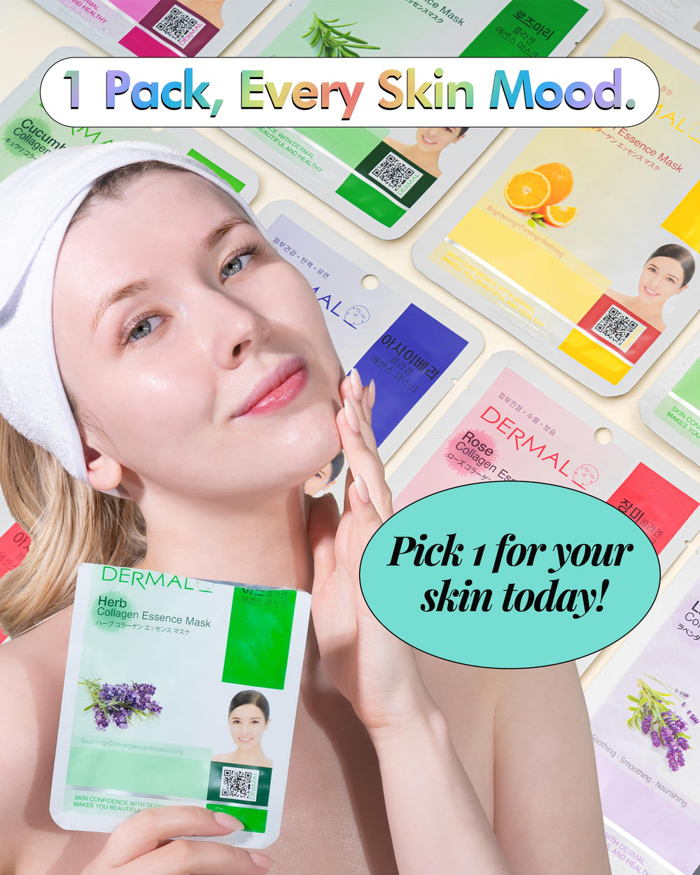 DERMAL 39 – masque vitamine, éclat naturel et teint énergisé.