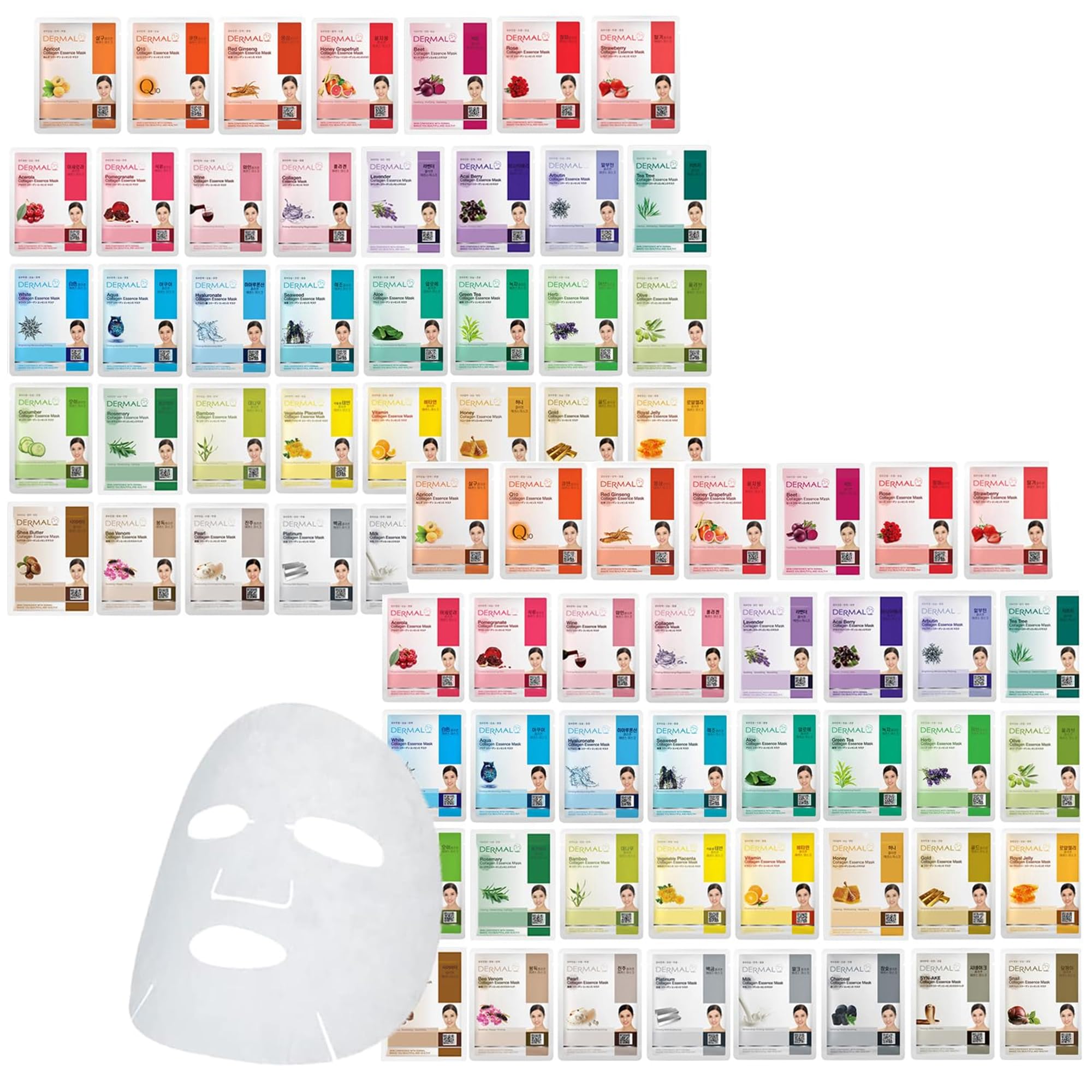 DERMAL 78 masque hydratant collagene pour peau douce et hydratée