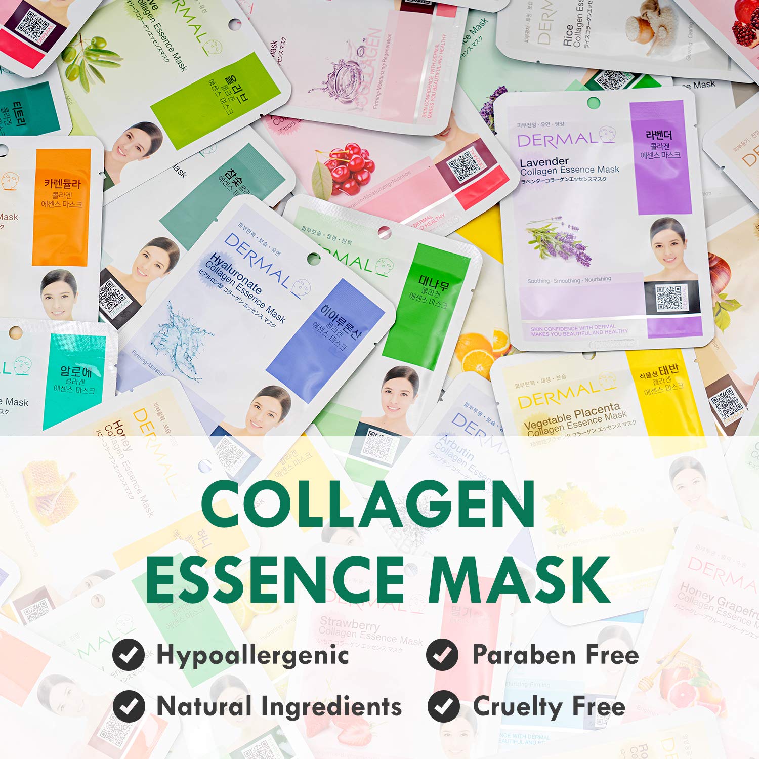DERMAL Aloe and Green Tea mask provides deep moisture for dry skin