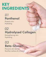 DERMAL masque aloé-collagène hypoallergénique et non testé sur animaux.
