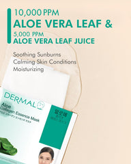 DERMAL masque aloé-collagène nourrissant, peau plus douce et hydratée.