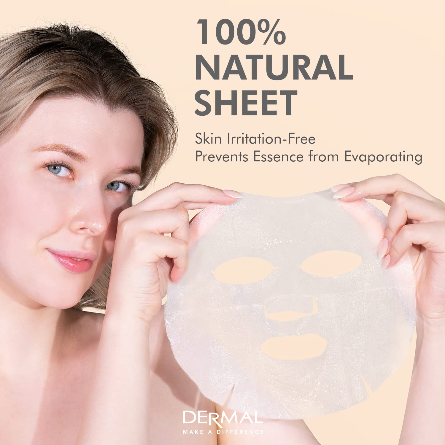 Dermal masque hydratation rapide 15-20 minutes pour peau nourrie