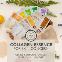 Dermal masque soin visage thé vert concombre apaisant