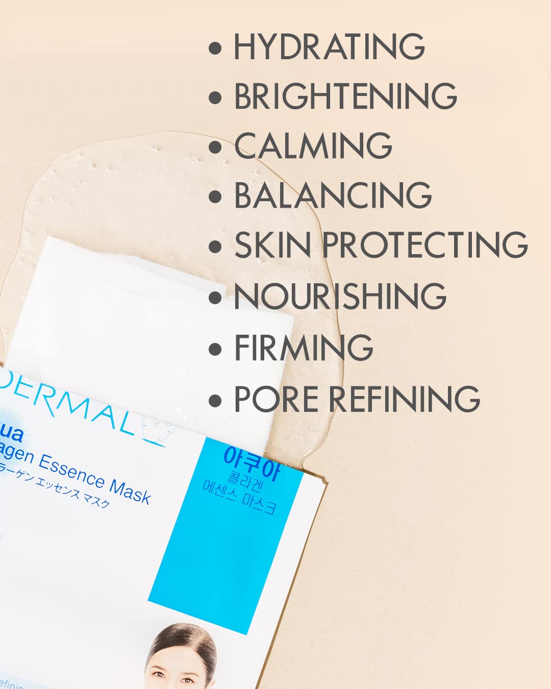 Masque Dermal avec adhérence parfaite pour rester en place
