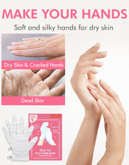 DERMAL Moistfull Silky Mains — démonstration d’application des gants.