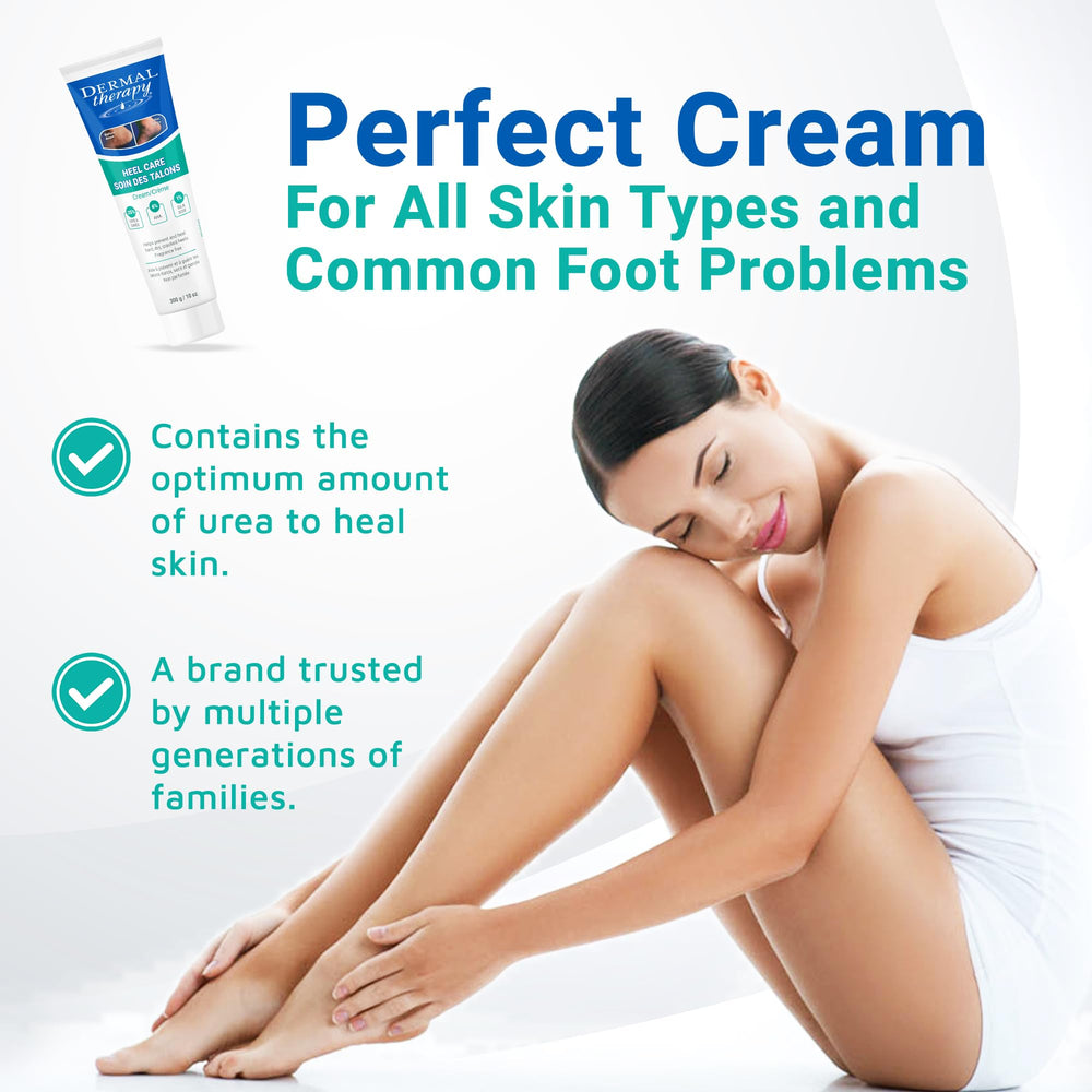 Bocal Dermal Therapy Pieds 300 g pour un soin intensif quotidien.