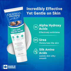 Texture non grasse Dermal Therapy Crème Pieds hydratation durable et légère.