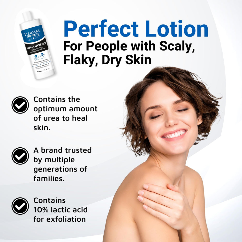 Dermal Therapy Alpha Hydroxy Lotion — exfolie légère et hydratation continue.