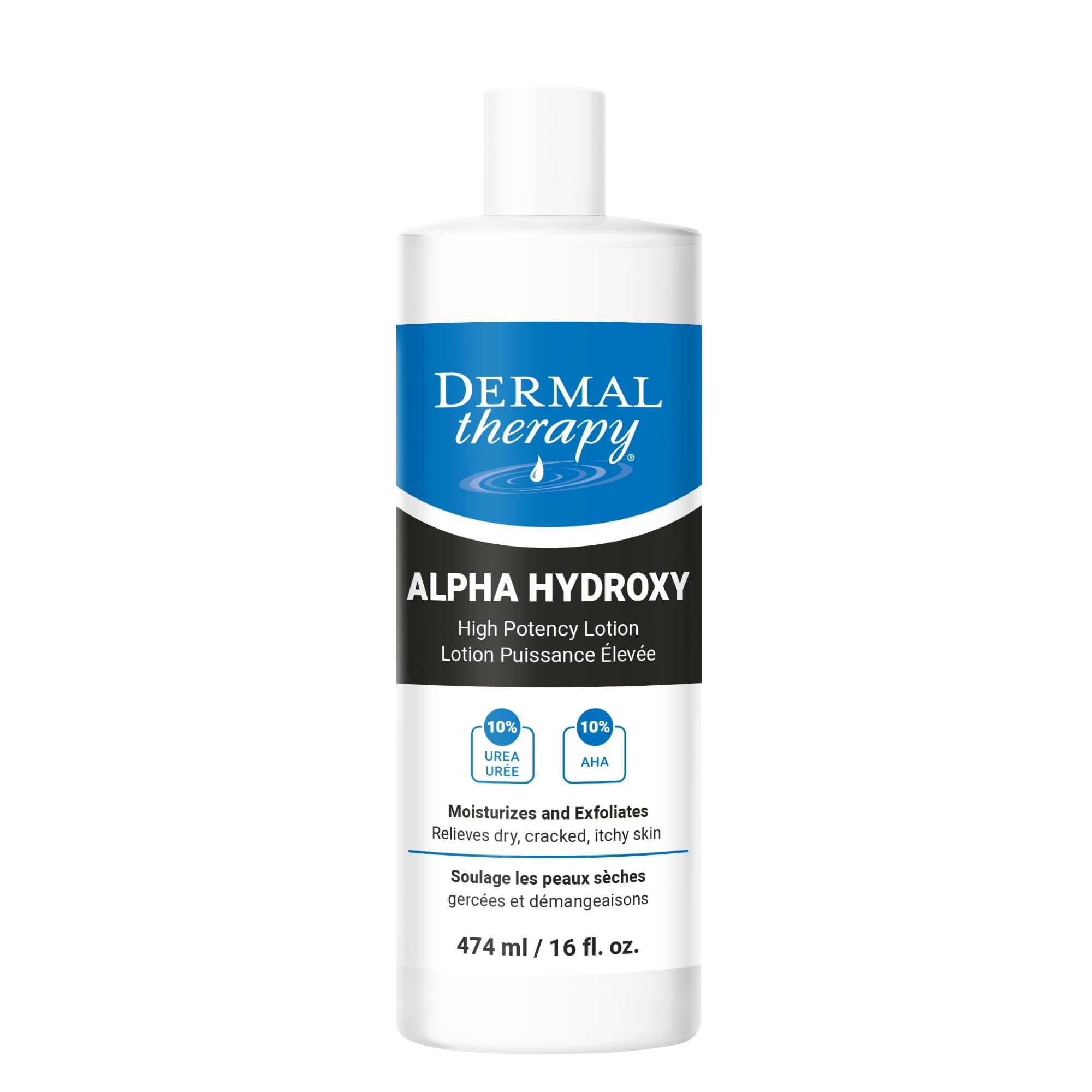Dermal Therapy Alpha Hydroxy Lotion — absorption rapide pour peau sèche et rugueuse.