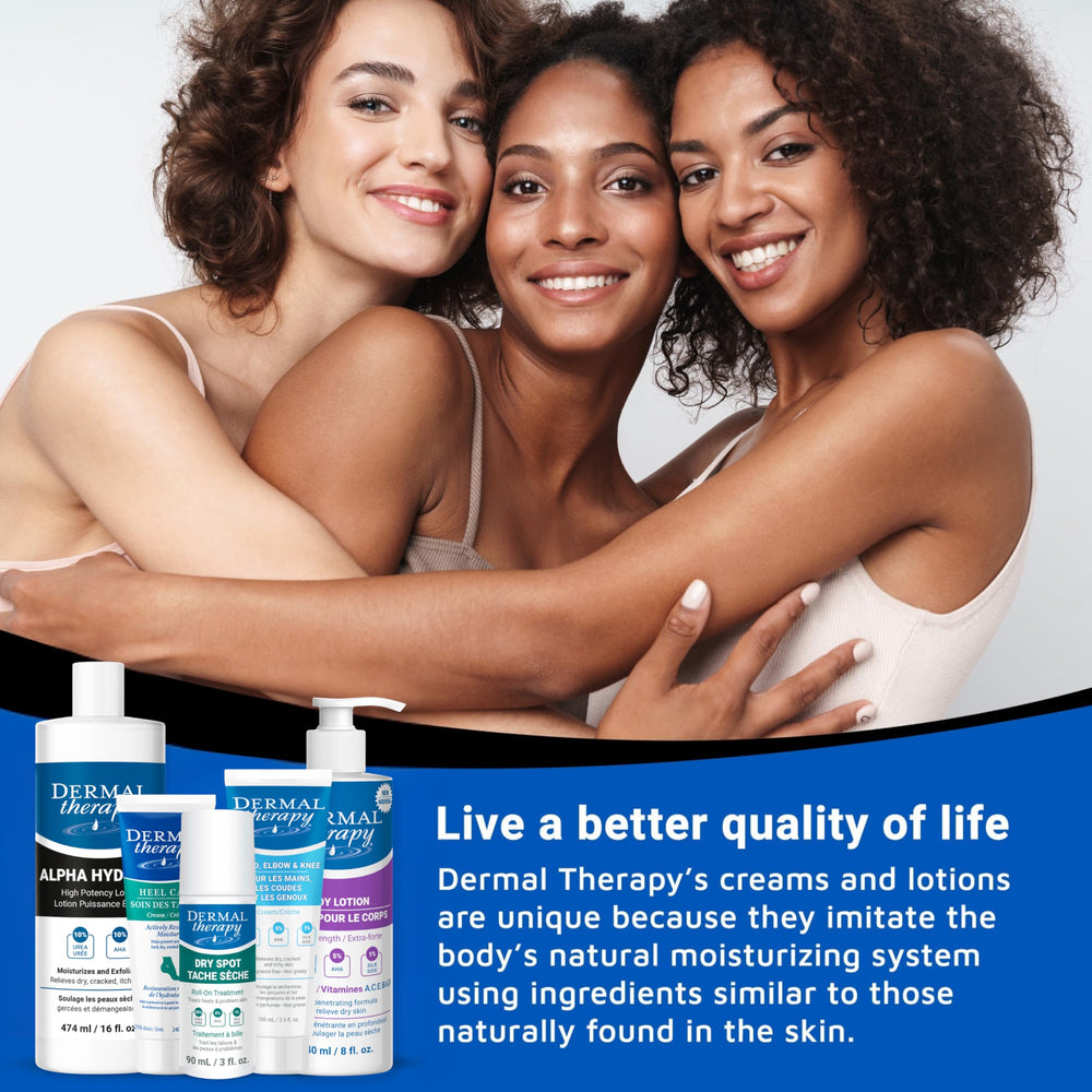 Dermal Therapy Alpha Hydroxy Lotion — produit fabriqué au Canada et de qualité.