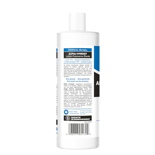 Dermal Therapy Alpha Hydroxy Lotion — texture légère et non grasse pour la peau.
