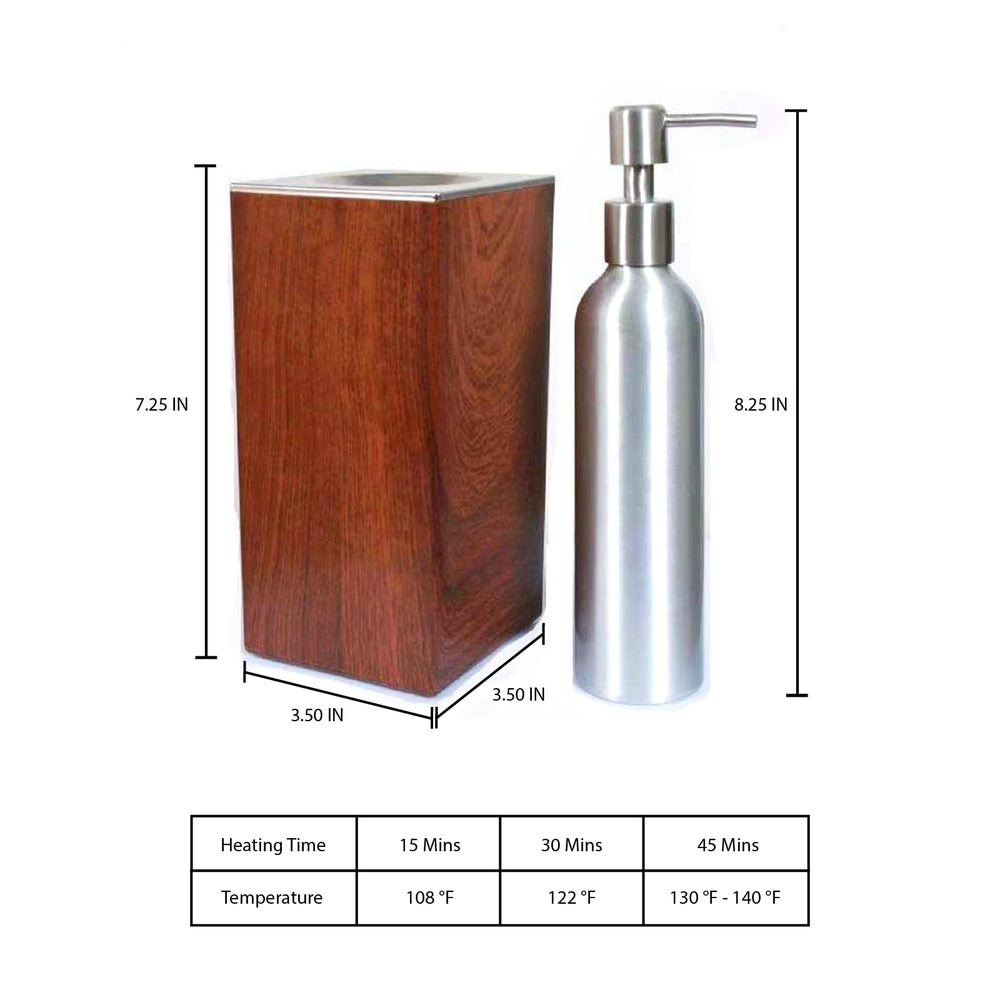 DERMALOGIC dimensions compactes 9,5 x 9,5 x 18,4 cm pour espace réduit.