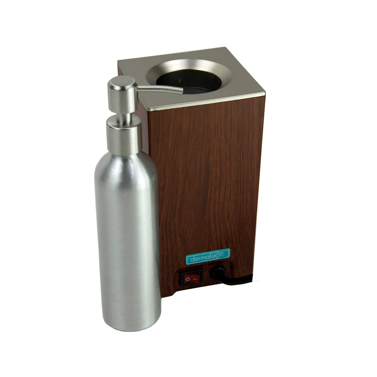 DERMALOGIC contrôle température jusqu'à 60°C pour huiles chauffées sans surchauffe.