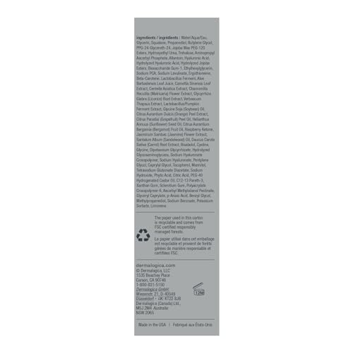 Application rapide Dermalogica Biolumin-C Gel: absorption douce sans résidu.