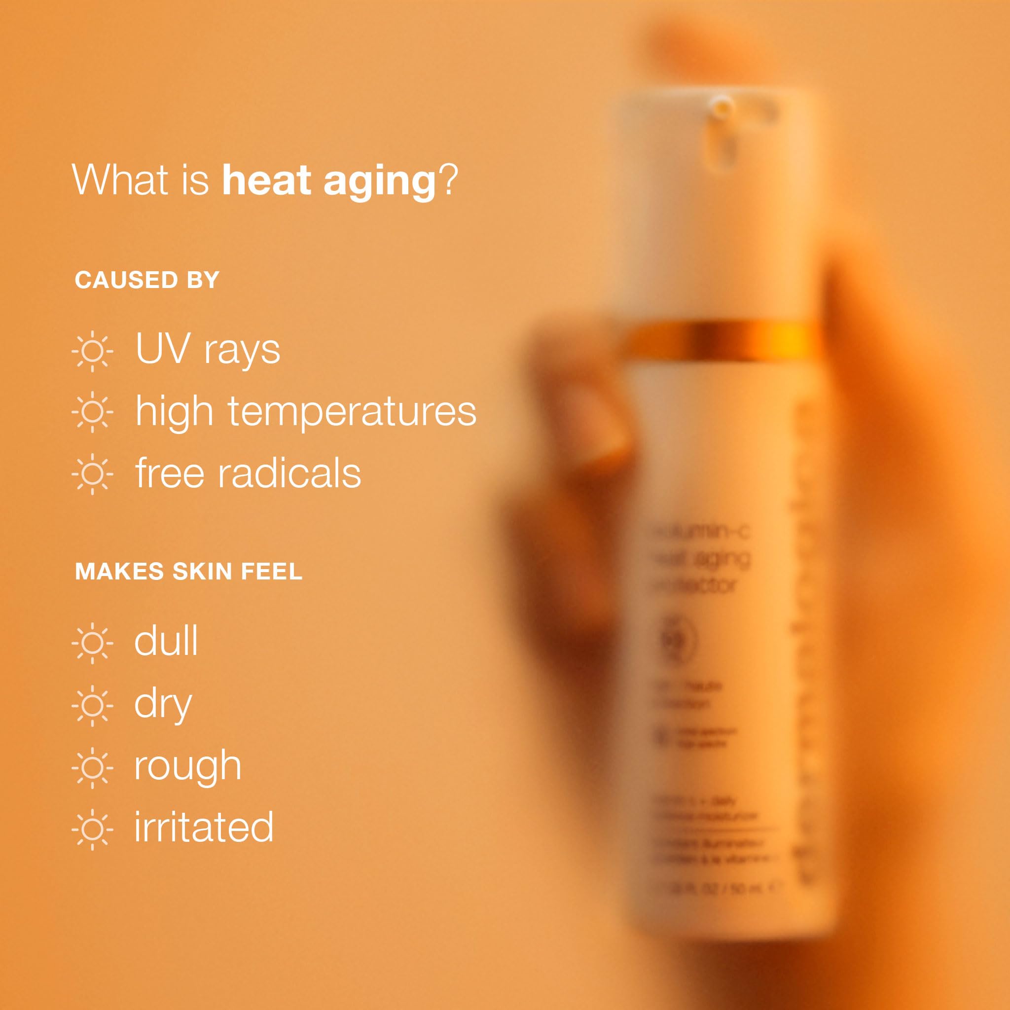 Dermalogica BioLumin-C Heat Aging Protector SPF 50 – bisabolol et allantoin, hydratation apaisante.