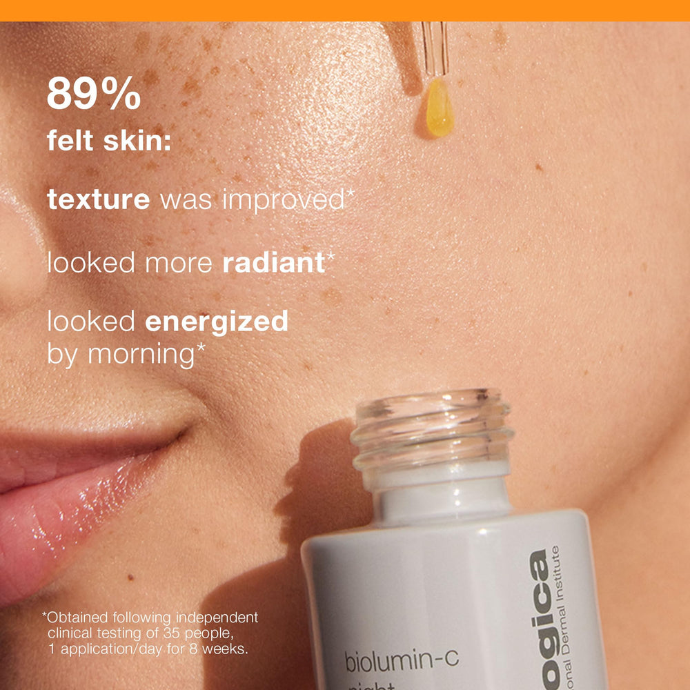 Dermalogica BioLumin-C Night Restore routine nocturne – 3 à 4 gouttes sur visage et cou