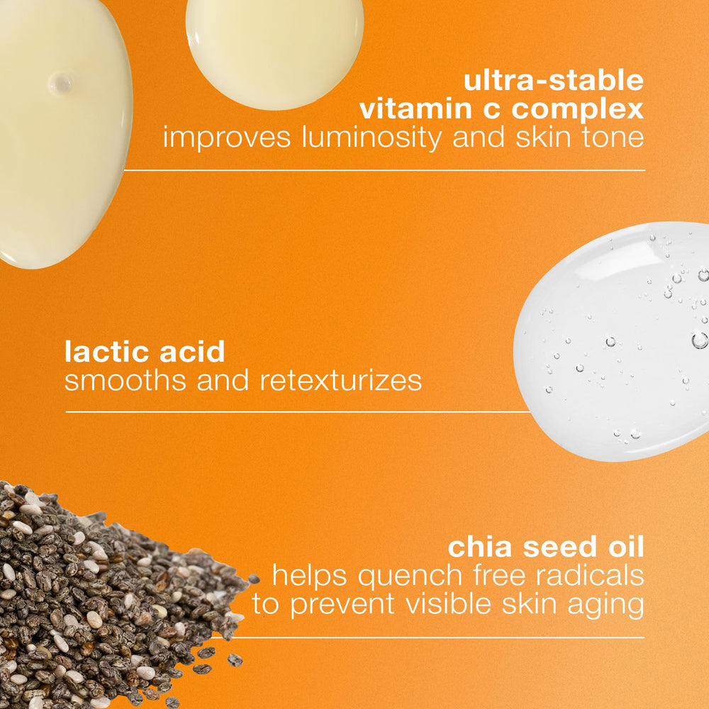 Huile de chia apportant hydratation légère au sérum.