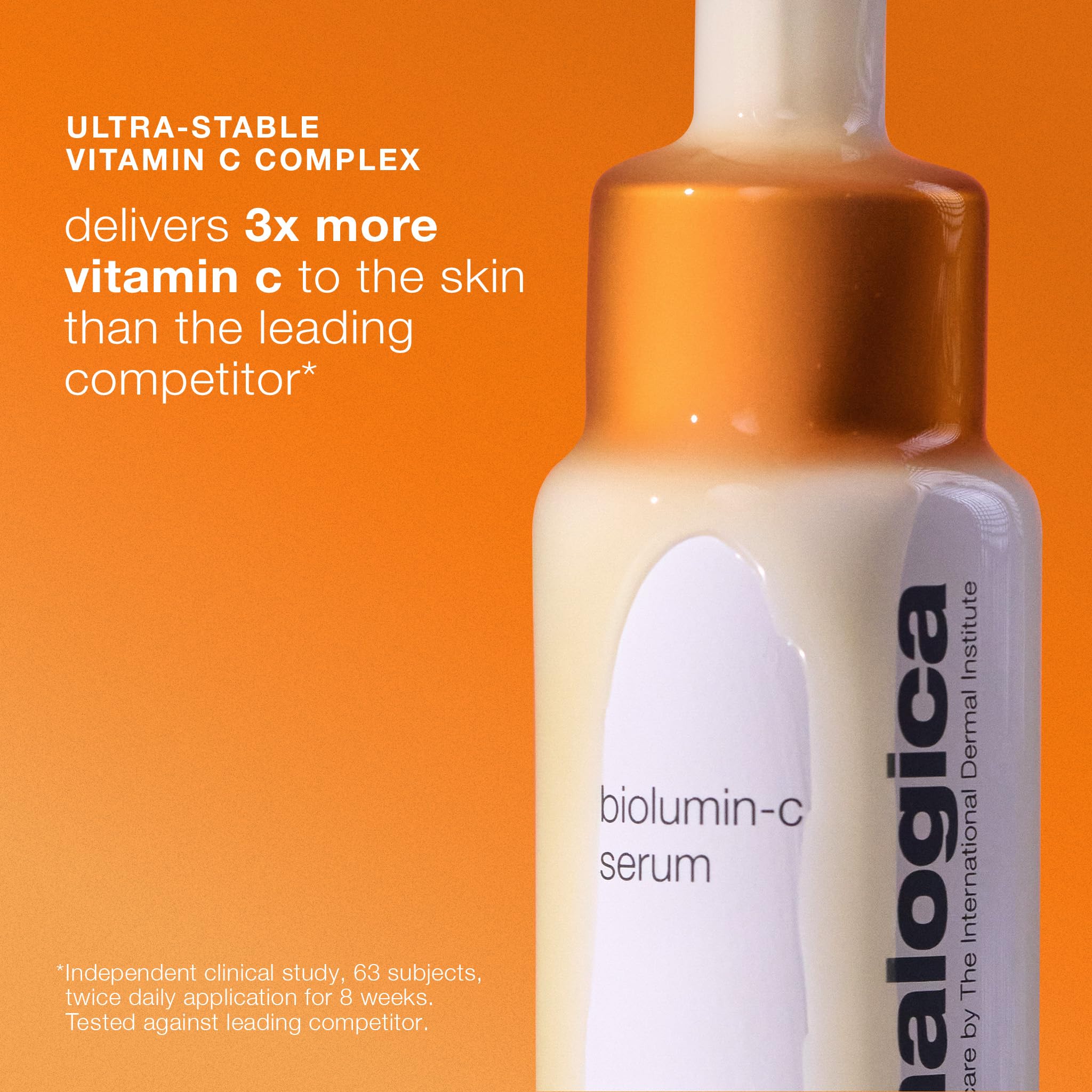 Dermalogica Biolumin-C Serum, pipette facilitant le dosage précis.