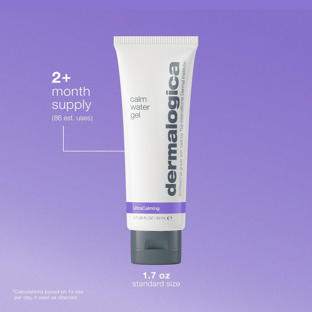 Dermalogica Calm Water Gel — lavande: parfum apaisant pour créer un rituel relaxant.