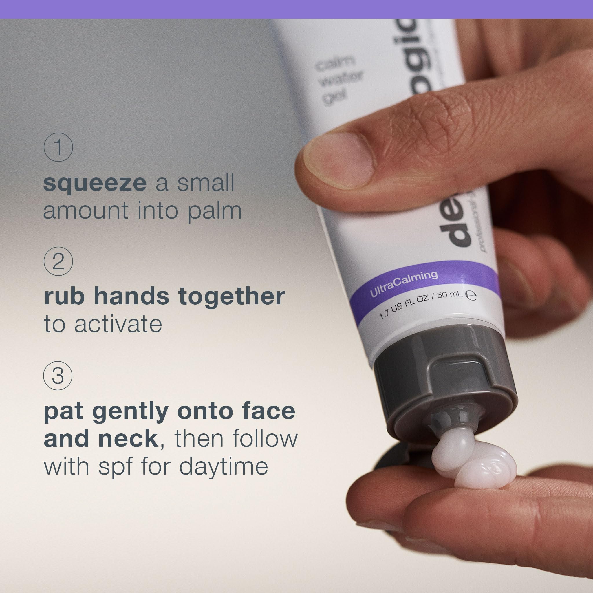 Dermalogica Calm Water Gel — sur peau: apaise et hydrate les zones sèches sans lourdeur.