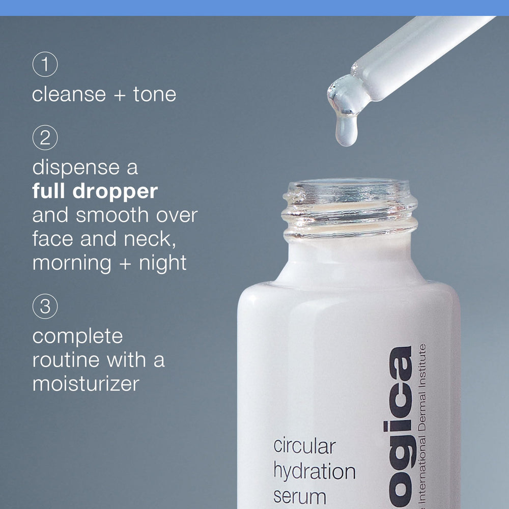 Dermalogica Circular Hydration Serum - extrait d’algues pour verrouiller l’humidité.