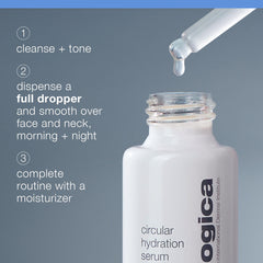 Dermalogica Circular Hydration Serum - extrait d’algues pour verrouiller l’humidité.