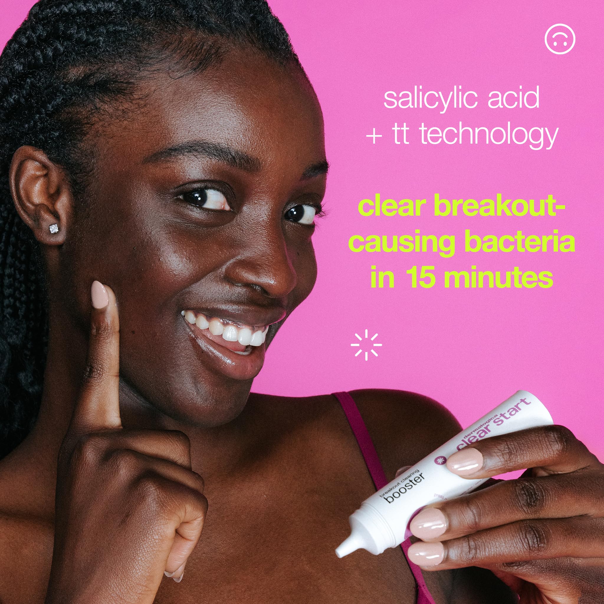 Dermalogica Clear Start utilise l'acide salicylique ciblant les imperfections.