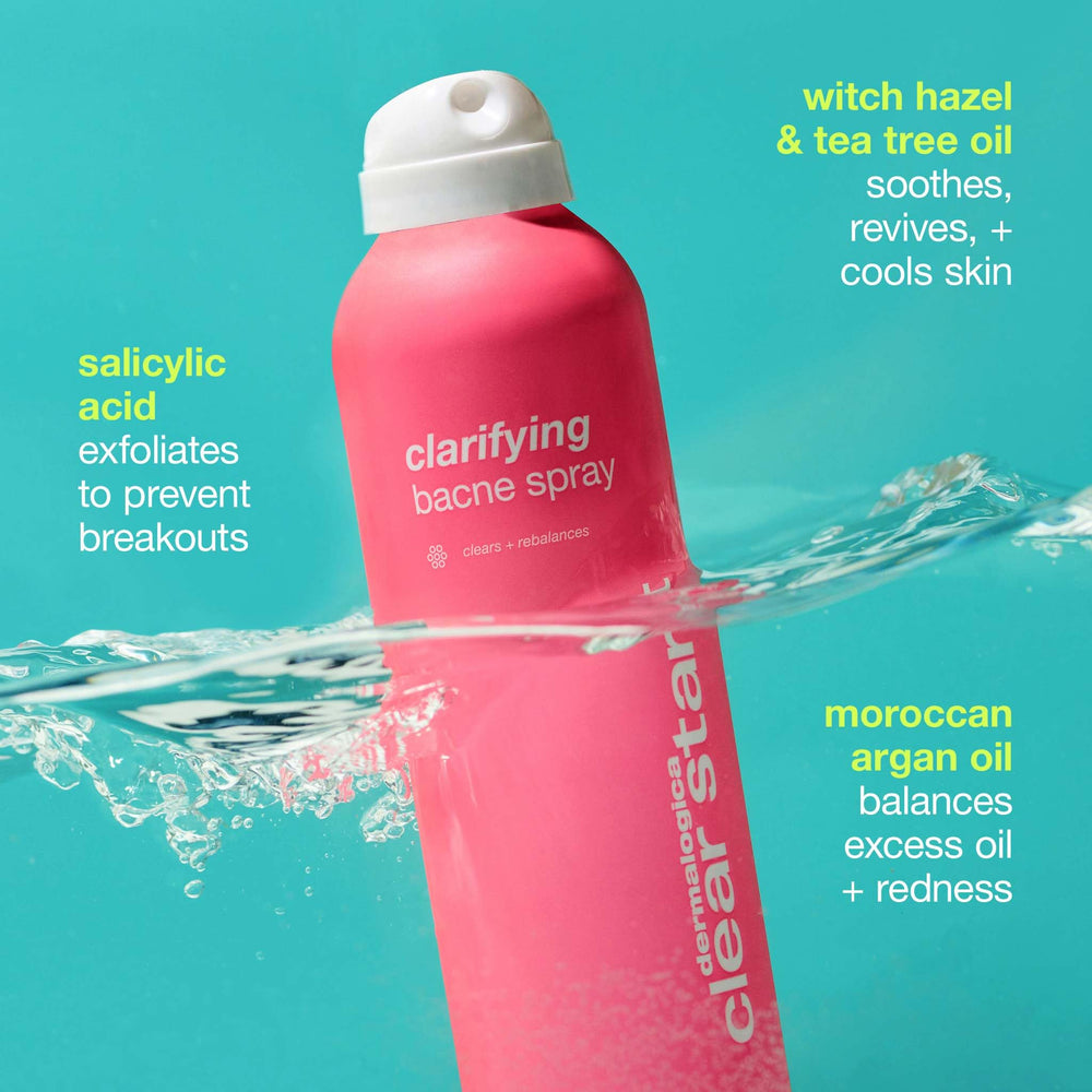 Dermalogica Clear Start bacné spray: texture légère et absorption rapide.