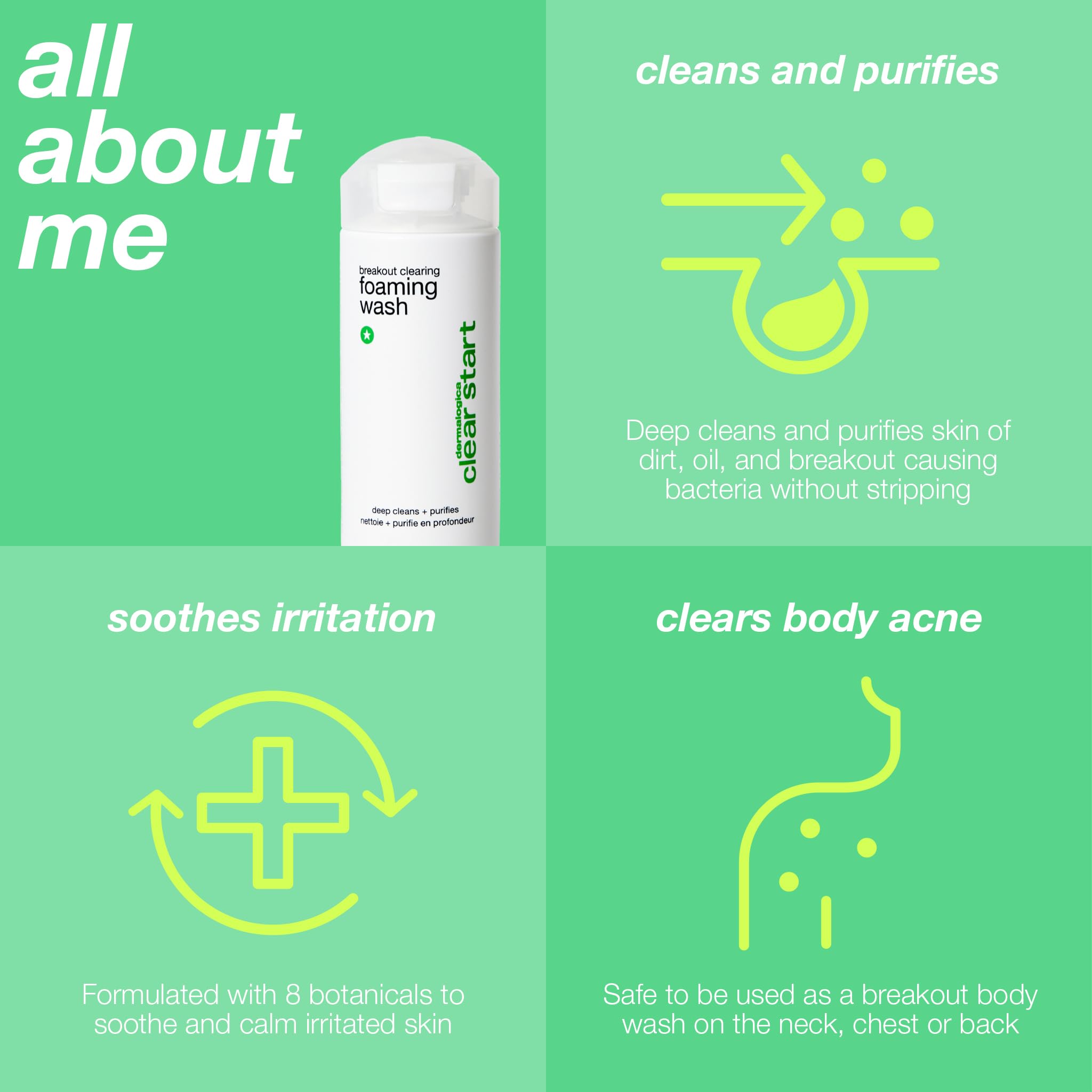 Dermalogica Clear Start, routine simple pour visage et corps.