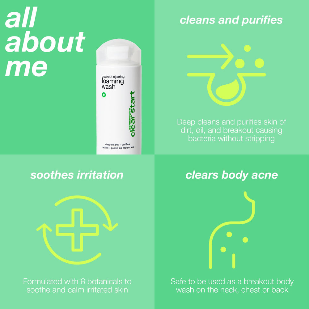 Dermalogica Clear Start, routine simple pour visage et corps.