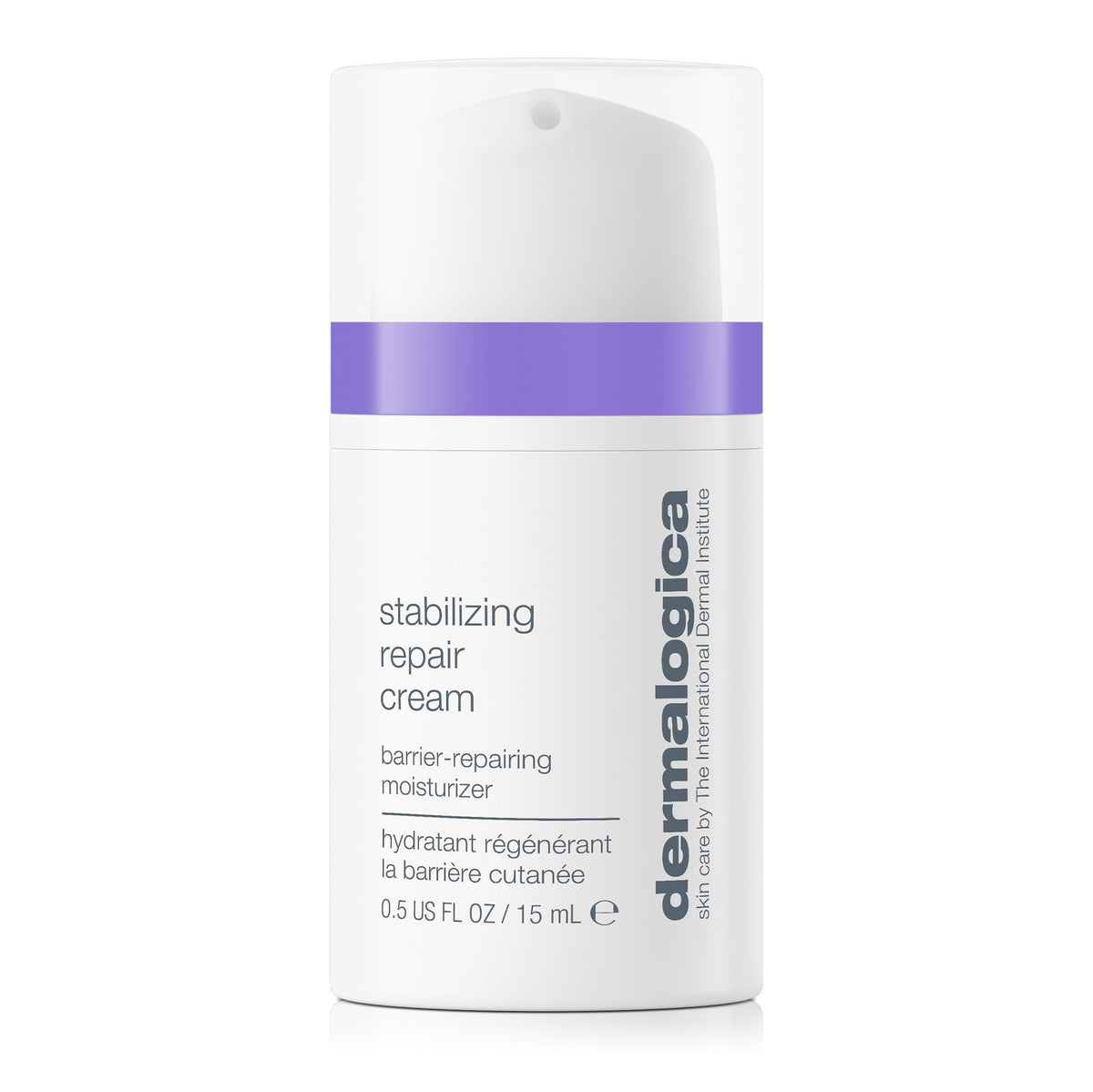Dermalogica Crème Réparatrice Stabilisante sur flacon visage, renforce la barrière cutanée.