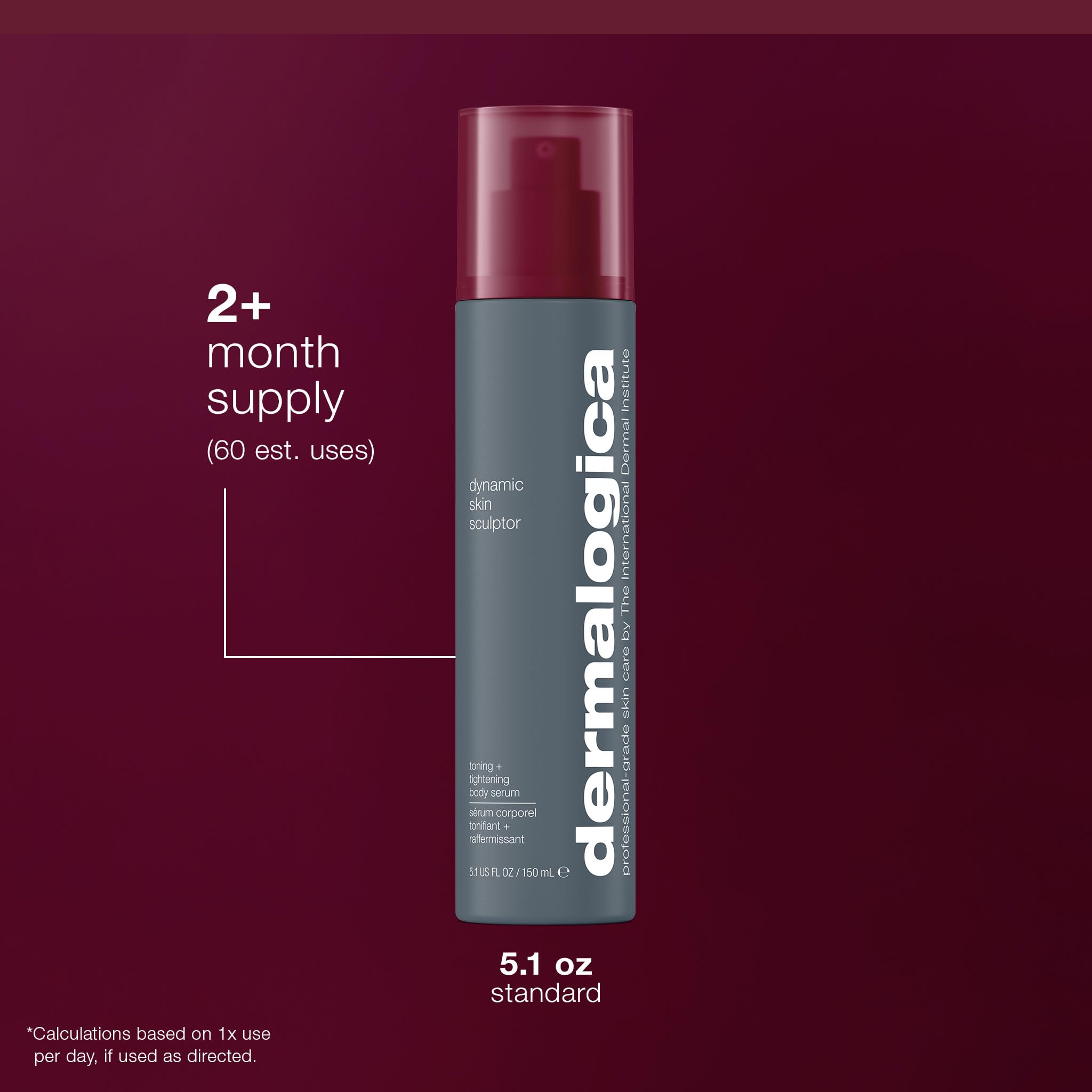 Dermalogica Dynamic Skin Sculptor Contours du corps — sensation de peau plus tendue après application.