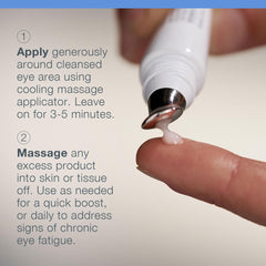 Dermalogica extrait eau-de-mer-algue-arctique diminue les gonflements autour des yeux.