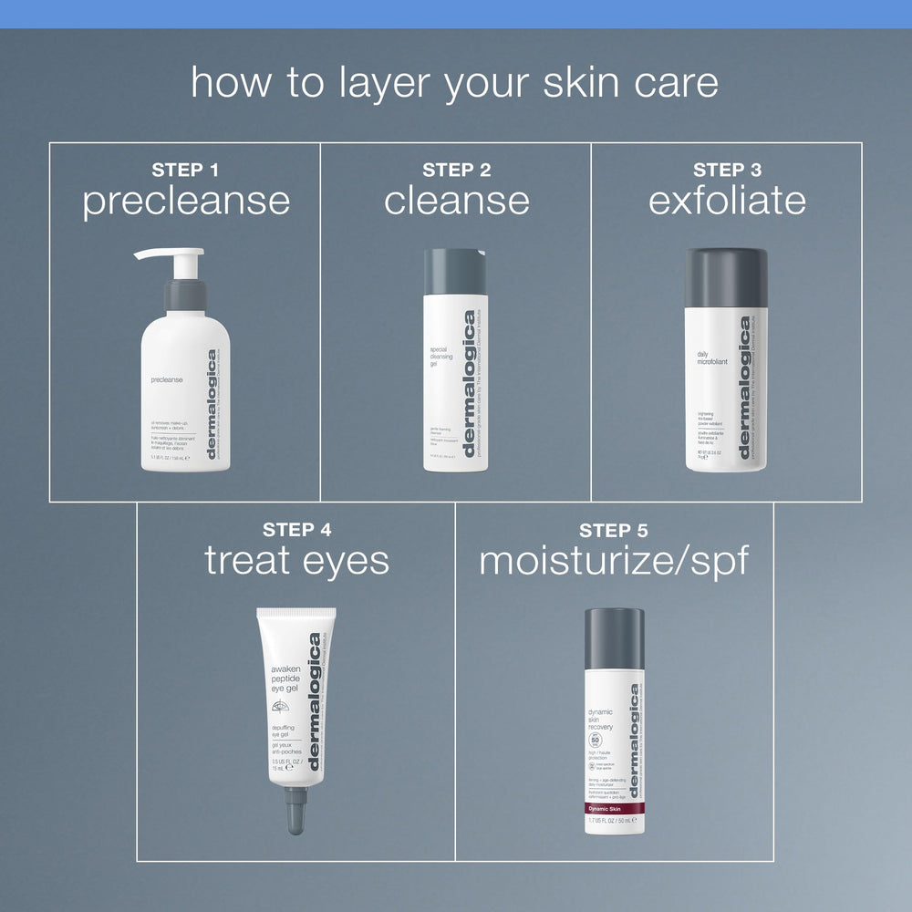 Dermalogica Gel Oeil Peptide Réveil, extrait de voandzeia pour peau lisse et lumineuse.