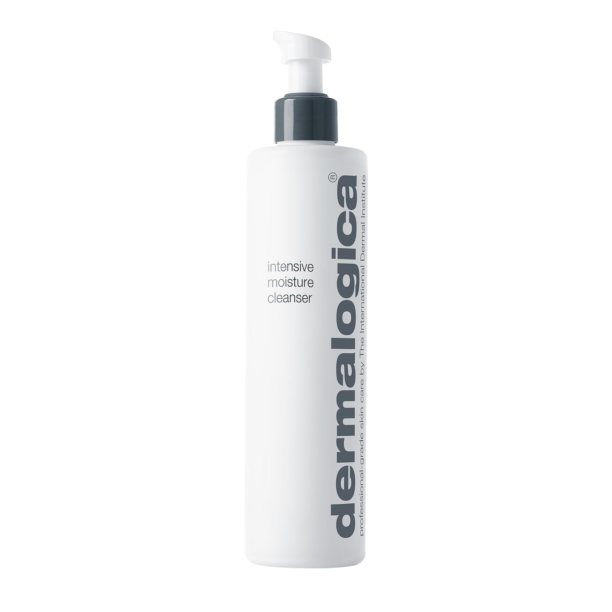 Dermalogica Intensive Moisture Cleanser - bouteille élégante prête pour un nettoyage hydratant.