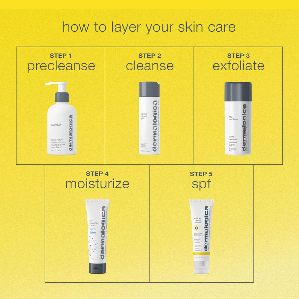 Base légère sous maquillage grâce à Dermalogica Invisible Physical Defense SPF30.