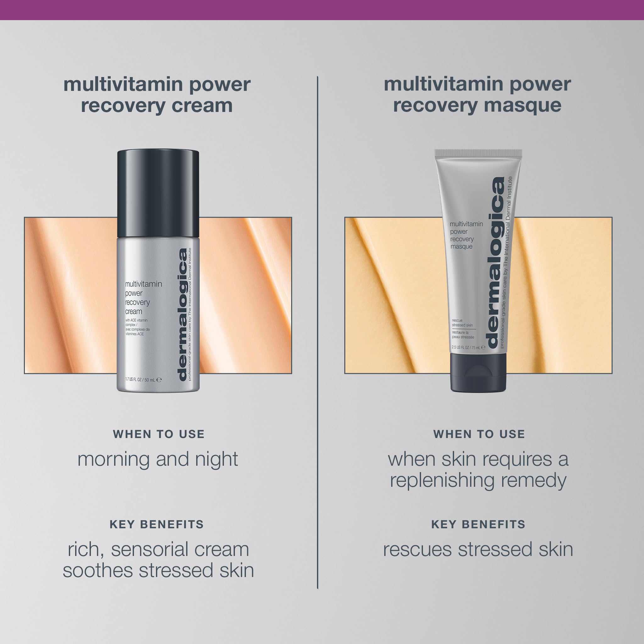 Dermalogica Multivitamin Power Recovery Masque — antioxydants possibles pour un teint vivant.