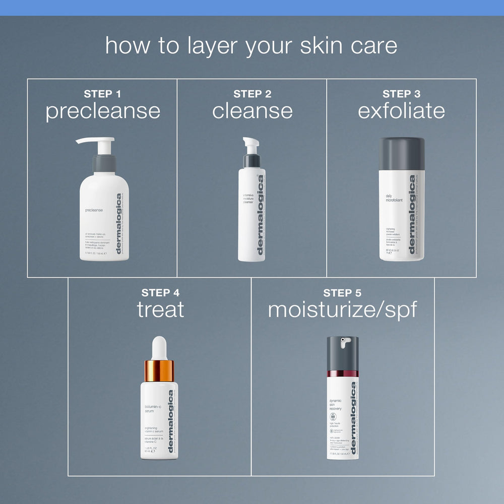 Application du nettoyant Dermalogica sur le visage