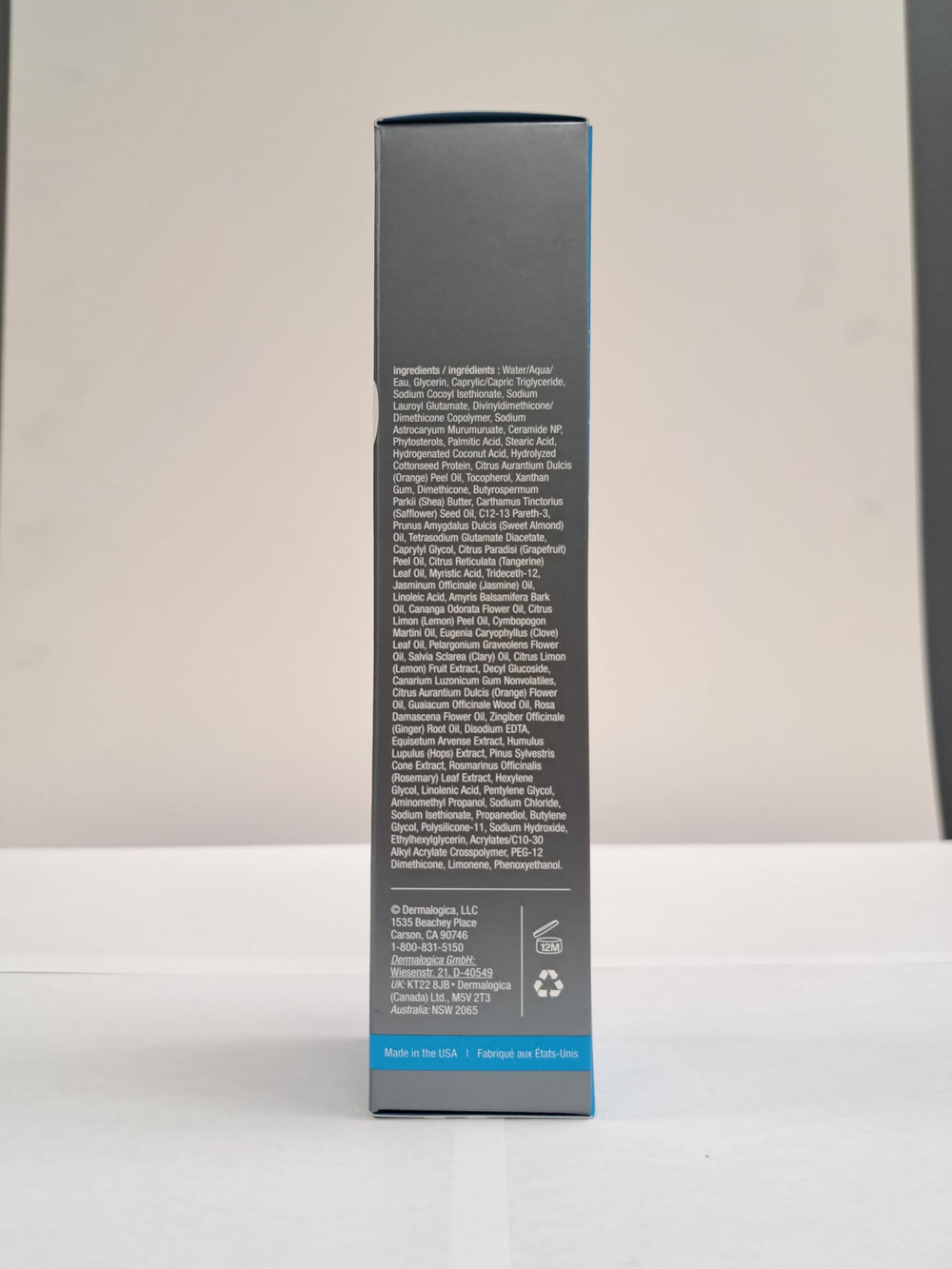 Peau lisse après lavage avec Dermalogica nettoyant hydratant intensif