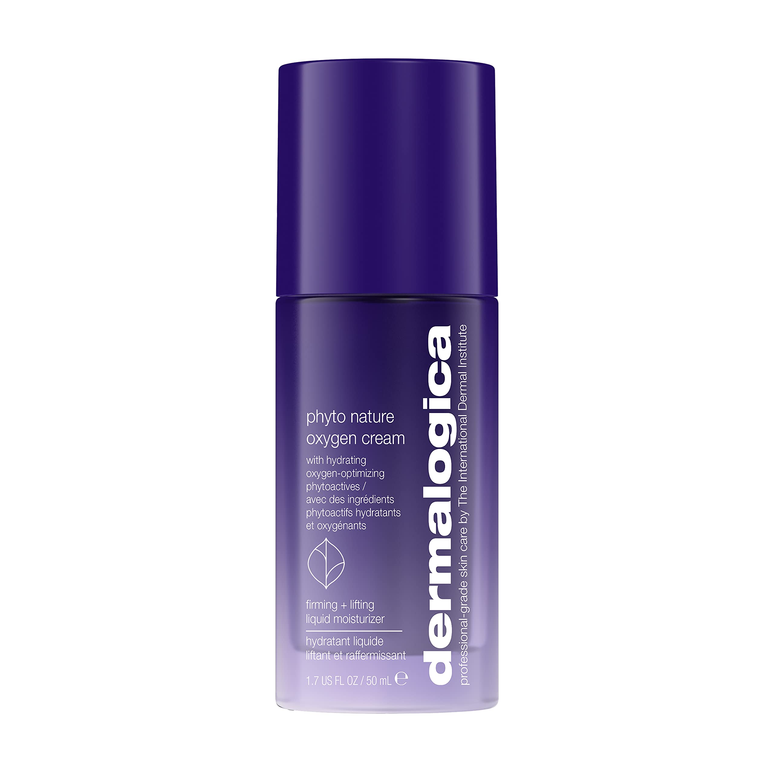 Dermalogica Crème Phyto Nature Oxygénée, bouteille élégante, hydratation légère pour le teint.