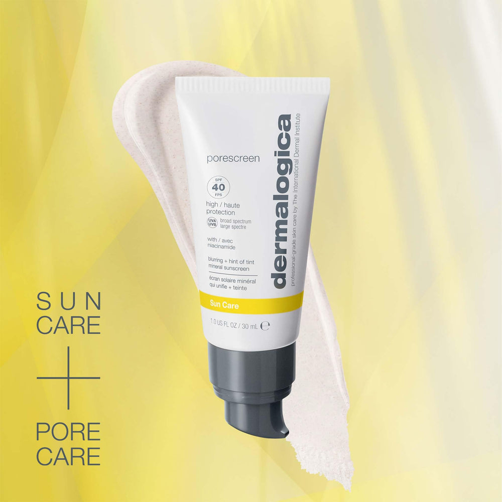 Dermalogica Porescreen SPF40 – Teinte naturelle qui réhausse le teint sans surcharge.