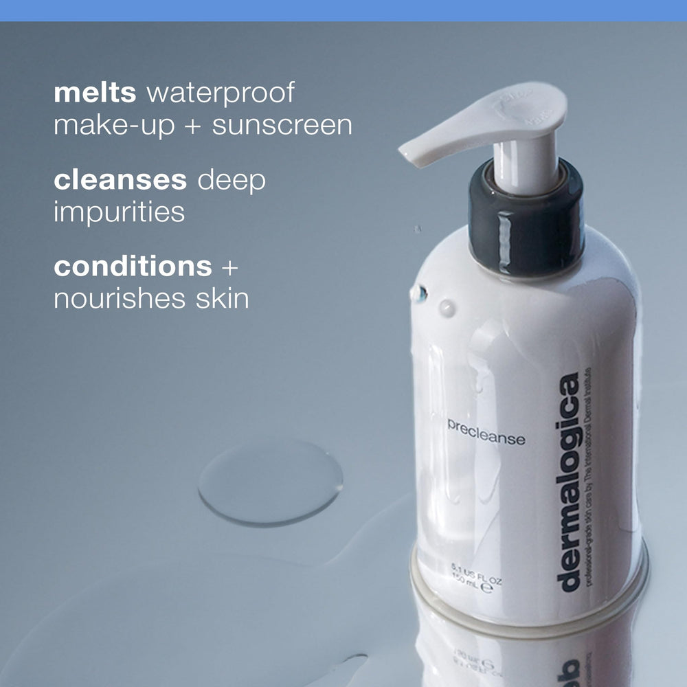 Dermalogica PreCleanse huile démaquillante - texture soyeuse: expérience douce lors du massage visage.