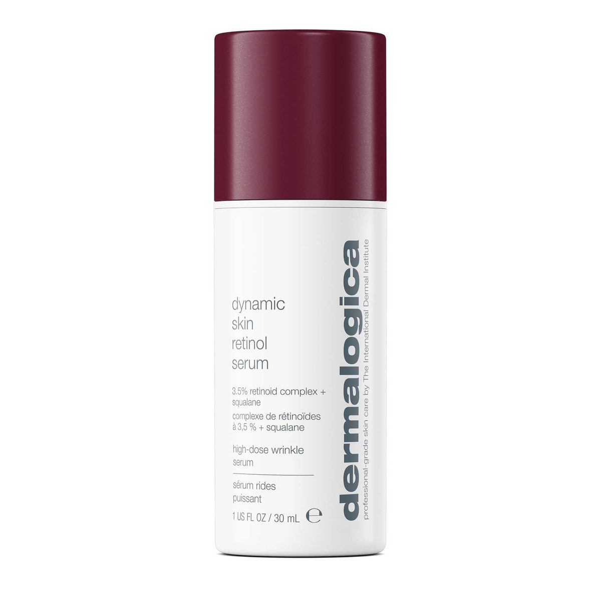 Dermalogica Sérum Retinol Dynamique en bouteille, texture plus lisse et uniforme