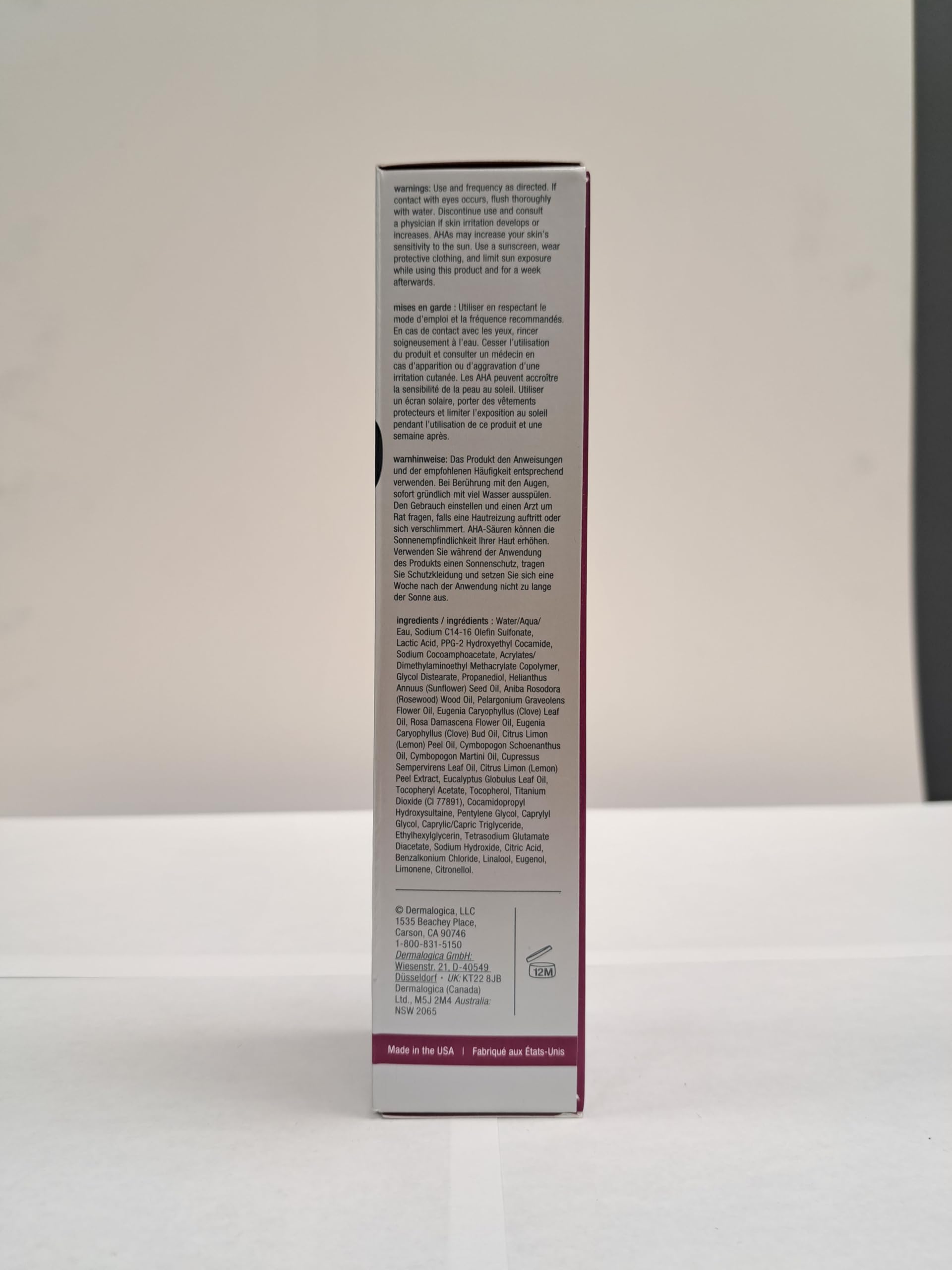 Dermalogica Skin Resurfacing Cleanser – rituel quotidien pour lisser la texture de la peau.